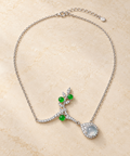 S925 Natural A-Grade Jadeite Pendant Necklace